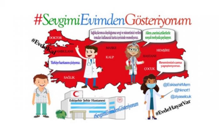 Eskişehir Milli Eğitim Müdürlüğü’nden ‘Sevgimi Evimden Gösteriyorum’ Projesi